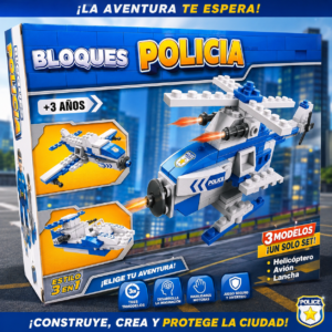 54405 - JUEGO DE BLOQUES HELICOPTERO POLICIA 109P "LEGO"  22X15X5 (+FOTOS)