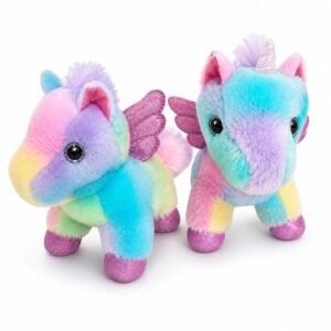 612346- UNICORNIO peluche MULTICOLOR 8"=20CM ,2 MOD +INFO+FOTOS