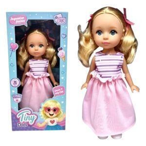 *55804- BEBOTE TINY MUÑECA  30CM  CON PELO 16X8,5X33,5 JUGUETES +INFO+FOTOS