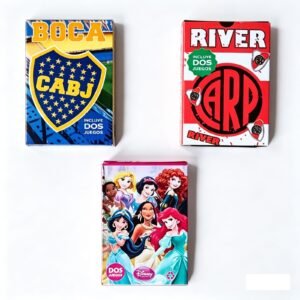 3008- NAIPES 2 JUEGOS INCORPORADOS BOCA RIVER PRINCESAS