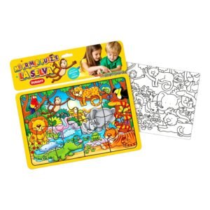 54 - PUZZLE LA SELVA 8 PIEZAS C/LÁMINA PARA COLOREAR DURAVIT (X48) +INFO+FOTOS