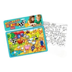55 - PUZZLE LA GRANJA 8 PIEZAS C/LÁMINA PARA COLOREAR DURAVIT (X48) +INFO+FOTOS