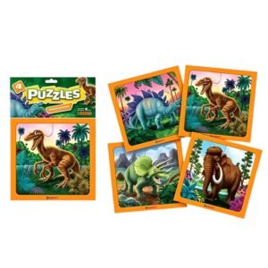 8 PUZZLE X 4 DINOSAURIO CHICO DURAVIT  (Caja 48)