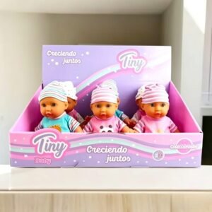 *53723- BEBOTE TINY CRECIENDO JUNTOS 20CM DISPLAY X6  +INFO+FOTOS