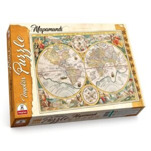 IM212- Mapamundi 1 puzzle de 1000 piezas Medidas del puzzle 48 x 68 cm Medidas de la caja 34.5 x 22.4 x 4.4 cm Puzzle. Mapa cartográfico antiguo. IMPLAS Puzzles CAJAX8.