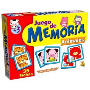 IM257- Memoria Animalitos Contiene 21 piezas Participantes: 2 a 4 jugadores Edad: a partir de 3 años Medidas de la caja 27 x 19.5 x 3.5 cm Juego de memoria infantil.IMPLAS CAJA X 12.