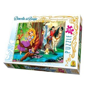 IM265- Doncella del bosque.IMPLAS PUZZLE CAJAX8. Contiene 1 puzzle de 130 piezas Medidas 40.5 x 29.5 cm Medidas de la caja 34.5 x 22.4 x 4.4 cm Edad: 4 años (orientativa) Puzzle Infantil. Temática Princesas.