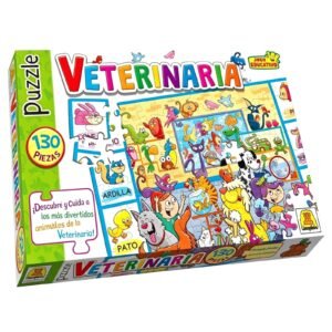 IM310- Veterinaria Contiene 1 puzzle de 130 piezas Medidas 40.5 x 29.5 cm Medidas de la caja 34.5 x 22.4 x 4.4 cm Edad: 4 años (orientativa) Puzzle Infantil. IMPLAS CAJAX8.
