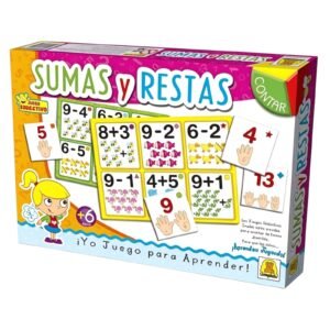 IM314- Sumas y restas DIDACTICOS EDUCATIVOS, Edad: a partir de 6 años Participantes: 1 a 4 Medidas de la caja: 27 x 19.5 x 3.5 cm Juego de operaciones matemáticas. IMPLAS CAJAX12.