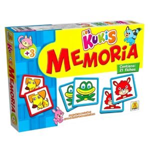 IM37- Los Kukis Contiene 21 piezas Participantes: 2 a 4 jugadores Edad: a partir de 3 años Medidas de la caja 27 x 19.5 x 3.5 cm Juego de memoria infantil.IMPLAS CAJA X 12.