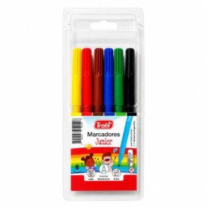 -JX6C- MARCADORES INFANTILES JUNIOR TRABI X6 CLASICO BLISTER