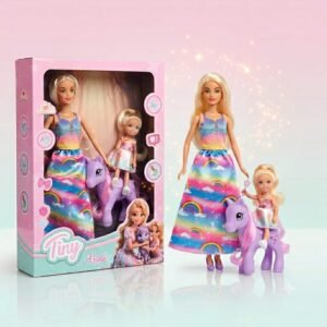 57548- MUÑECA TINY Y LUCY CON SU DULCE PONY 33X24X5 JUGUETES +INFO+FOTOS