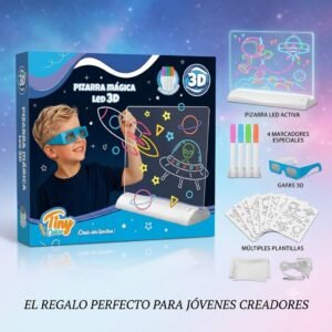 57583- PIZARRA MAGICA 3D ESPACIAL DINO C/LUZ 28X26 CAJA JUGUETES 30X28X5 +info+fotos