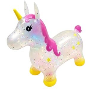 *56108-SALTARIN INFL UNICORNIO TRANSP 1300GR 65X25X50 +INFO+FOTOS