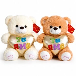 62652- OSO C/CORAZON 11"   28CM   2MOD  peluches +INFO+FOTOS