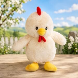 617034D- POLLO GALLO 9.5"  24CM  peluches +INFO+FOTOS