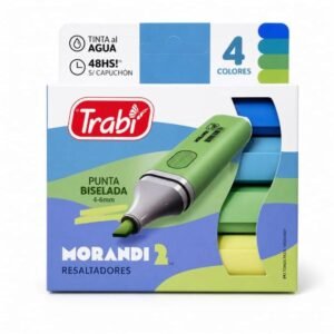 RESM2X4- Resaltador High Texter Trabi Morándi 2 surtido x4