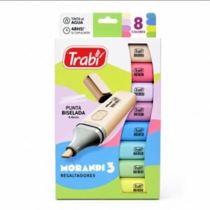 RESM3X8- Resaltador High Texter Trabi Morándi 3 surtido x8