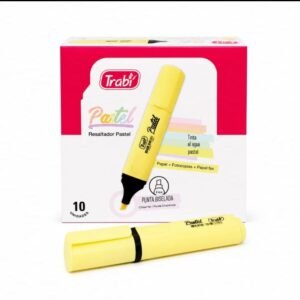 RESP- RESALTADOR TRABI PASTE HIGH TEXTER CAJA X10 PRECIO X UNIDAD $1,00, 11 COLORES HACE CLIC EN “SELECCIONAR OPCIONES” PARA ELEGIR TU COLOR
